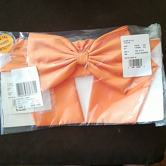 David's Bridal Other - Tangerine Orange Sash